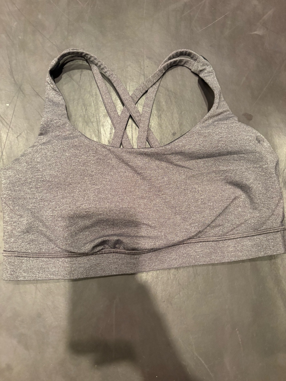 Energy grey bra Lulu lemon. Gray Crisscross Back Sports Bra - Women Intimates